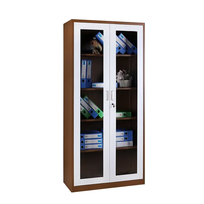 咖白套色通玻文件柜