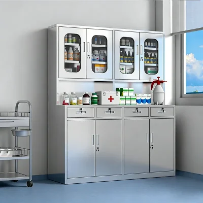 Stainless steel Western medicine cabinet 不锈钢西药柜