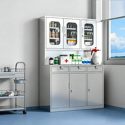Stainless steel Western medicine cabinet 不锈钢西药柜