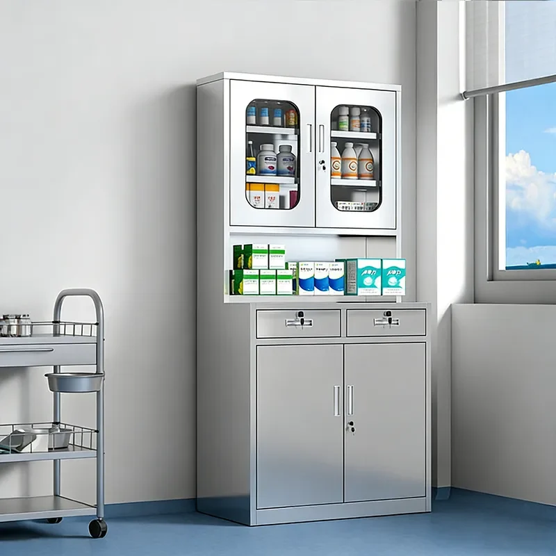 Stainless steel Western medicine cabinet 不锈钢西药柜